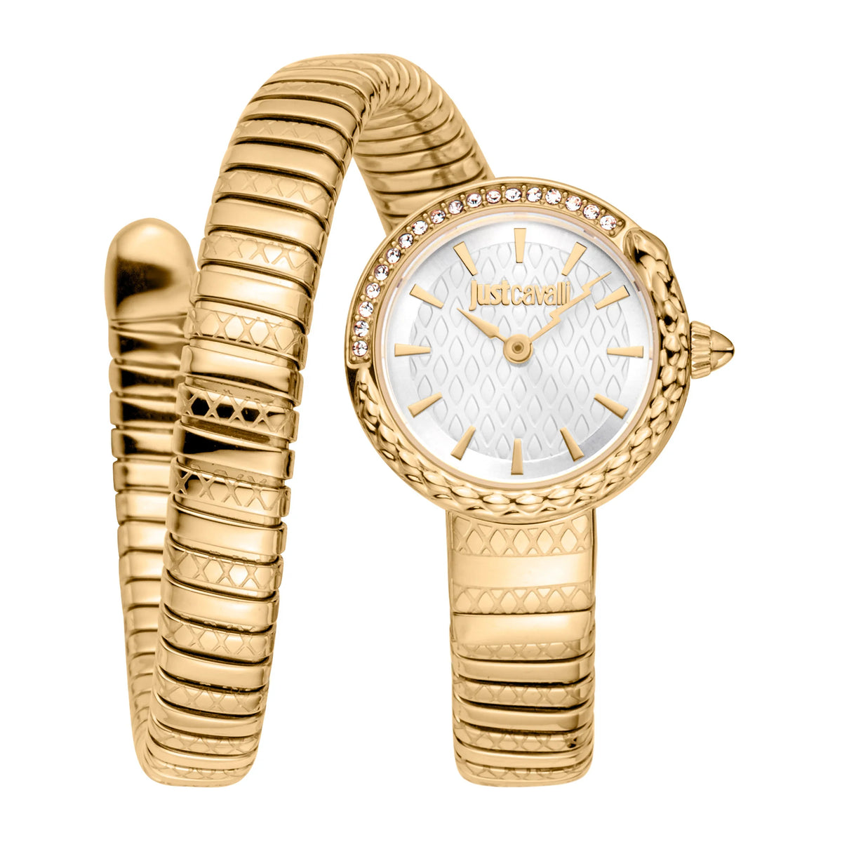 Just Cavalli Signature Snake Cerchio Snake Yellow Gold Silver Grey Just Cavalli Signature Snake Cerchio Snake Yellow Gold Silver Grey