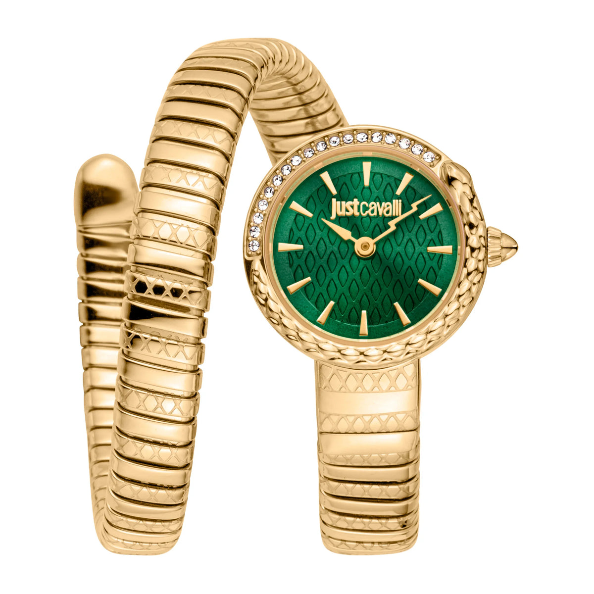 Just Cavalli Signature Snake Cerchio Snake Yellow Gold Bottle