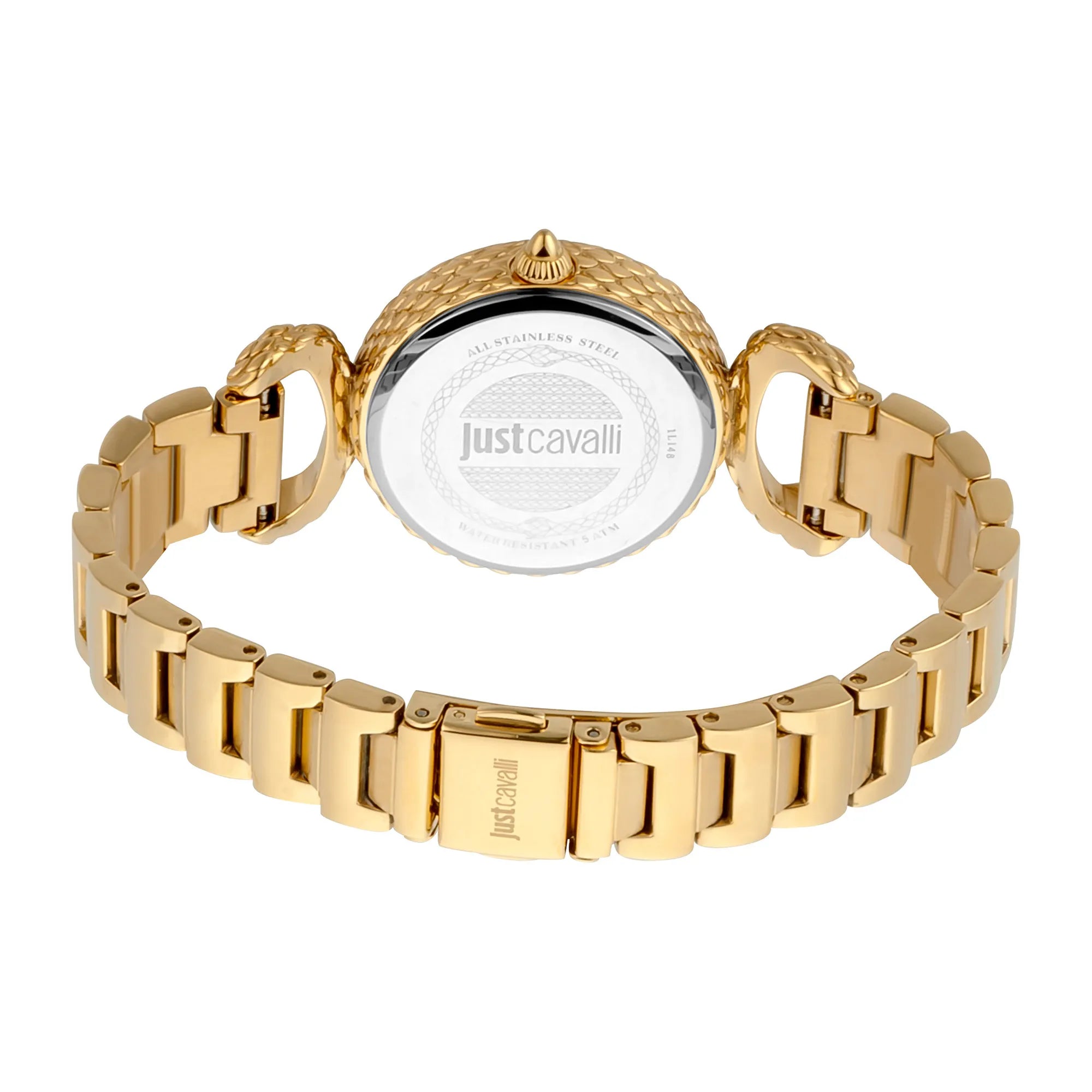 Just Cavalli Animalier Snake Inside Gold Champagne Watch