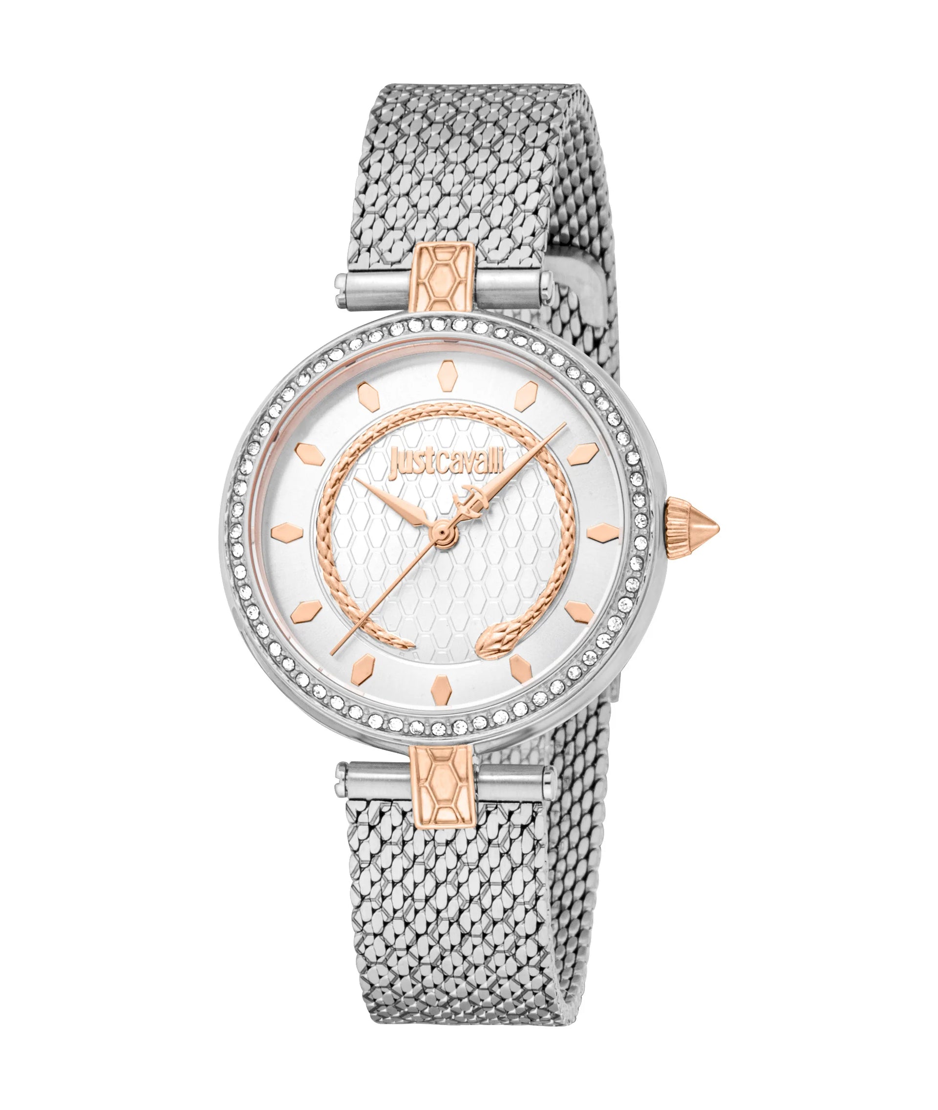 Just Cavalli Glam Chic Obsessive Snake Two Tones RG Watch