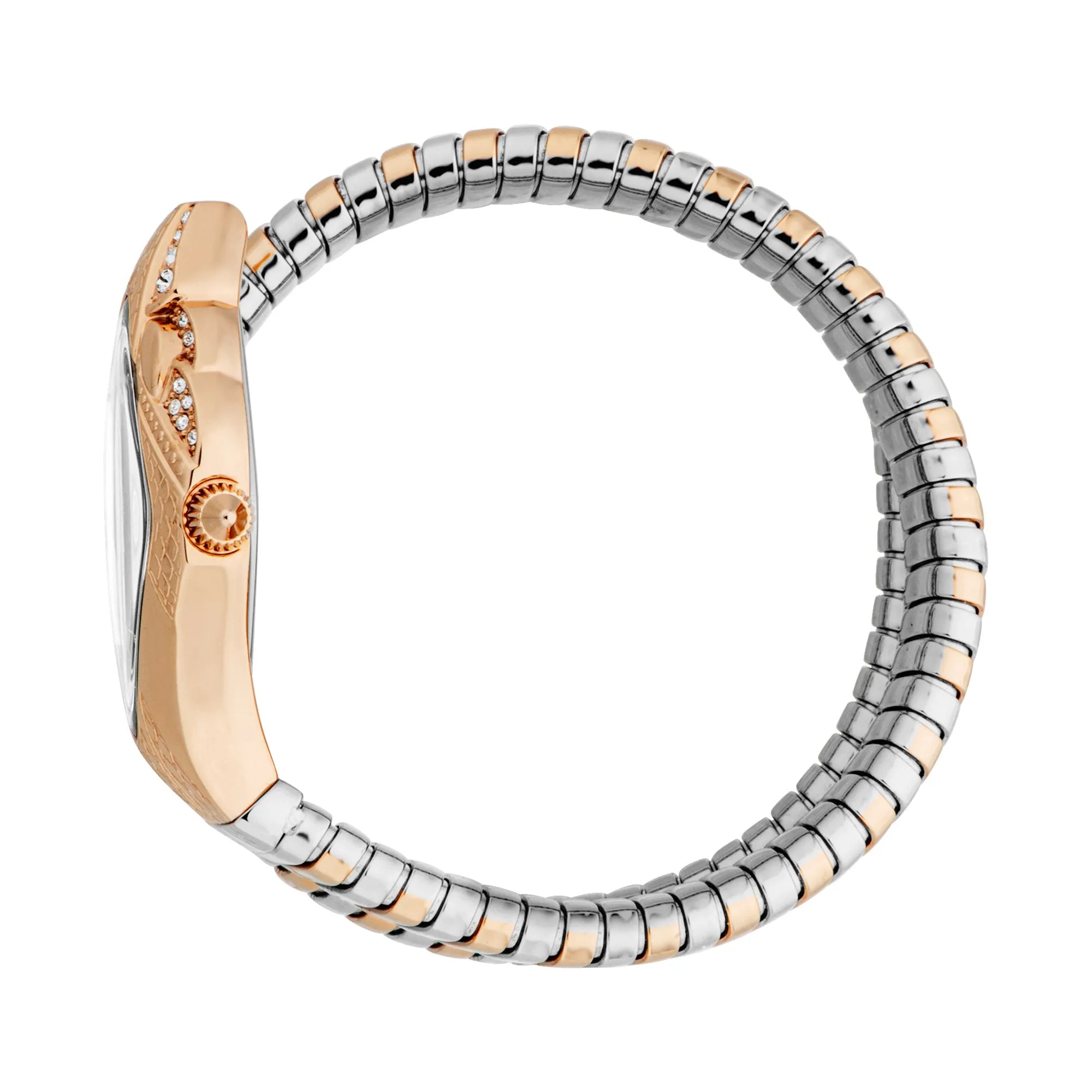 Just Cavalli Signature Snake Ferocious | Orologio Donna Acciaio Oro | Quadrante Verde | Movimento Giapponese | JC1L306M0045