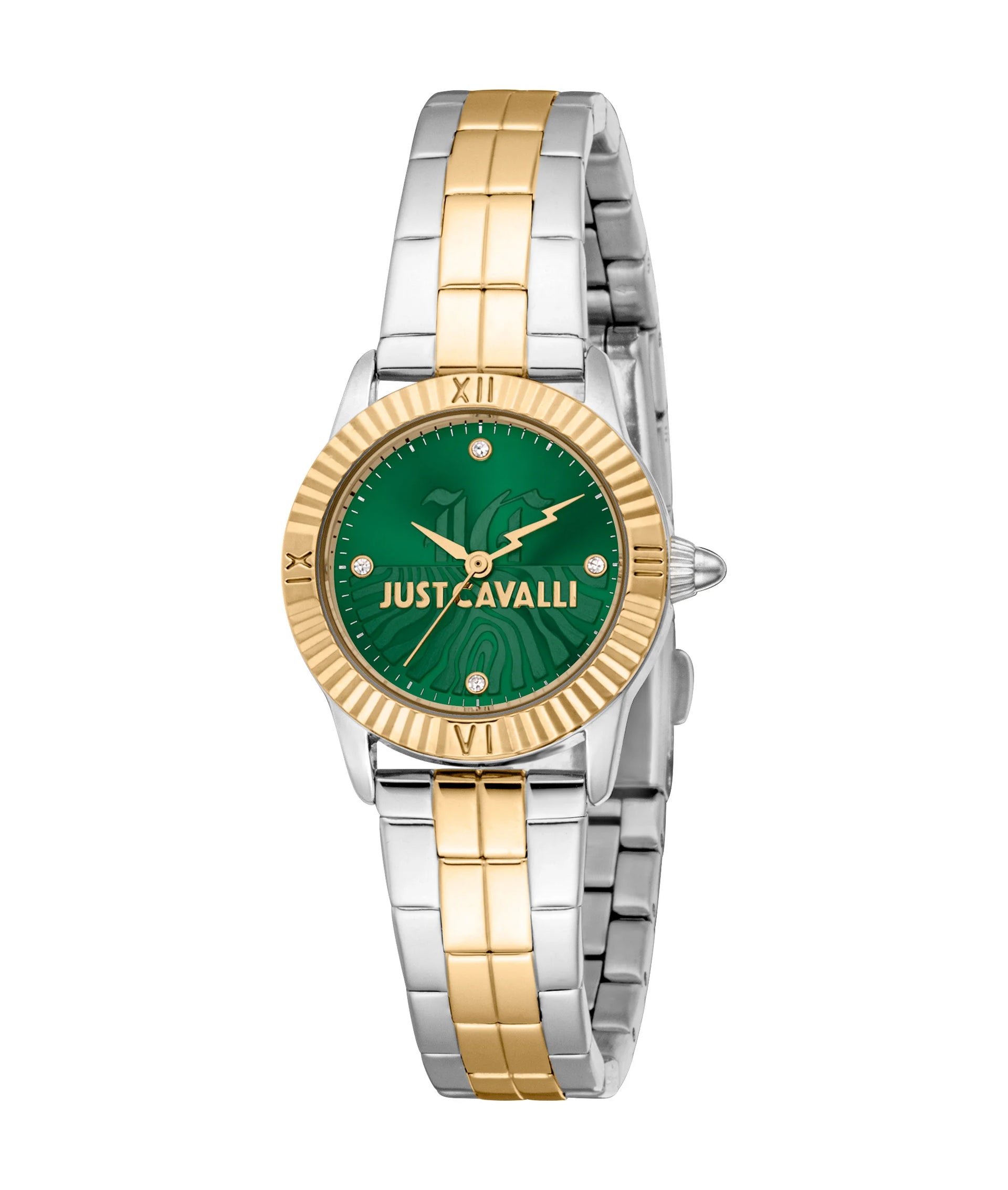 Just Cavalli おまとめ Just Cavalli Men's Silver & Gold Watch, Black Dial | Jc1g204m0075