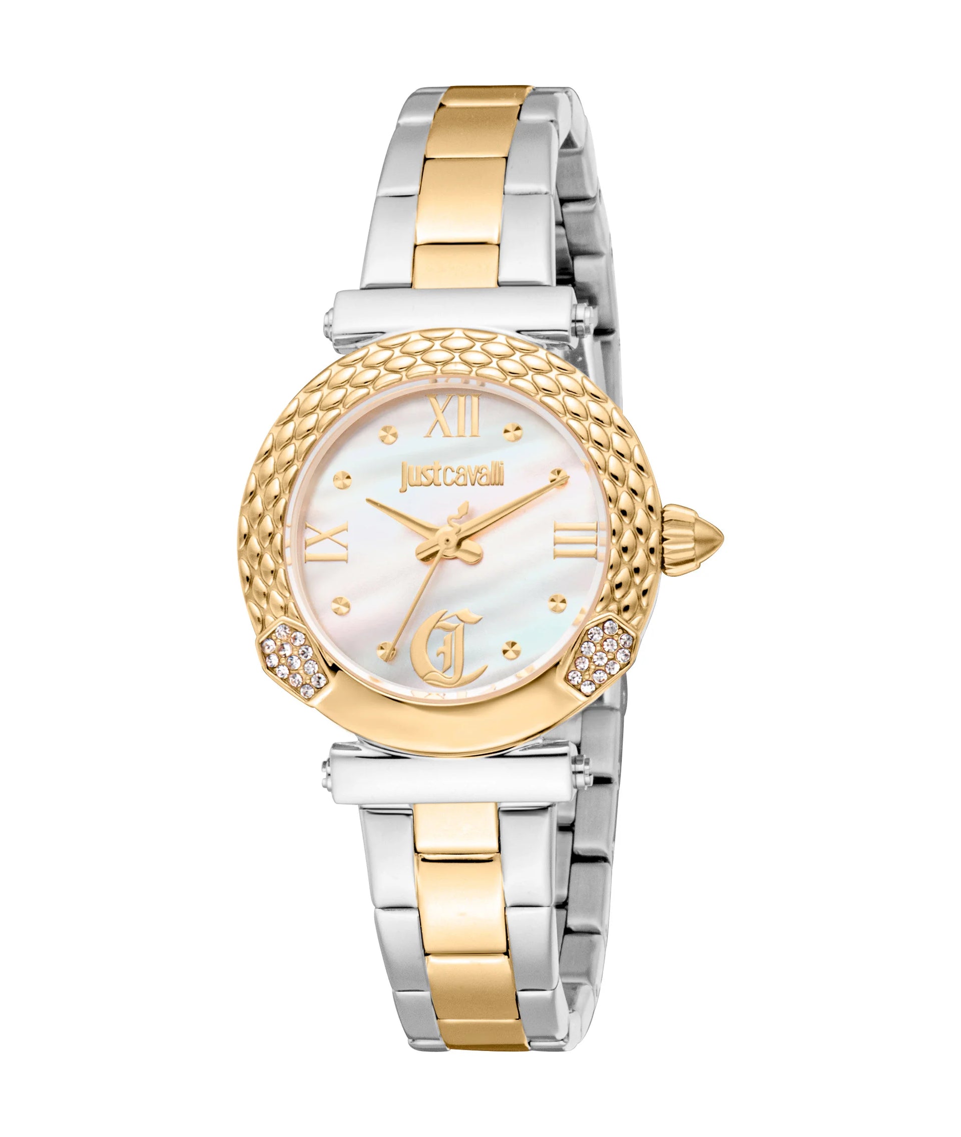 Just Cavalli SET Curiosa Two Tones YG MOP Watch JC1L332M0075