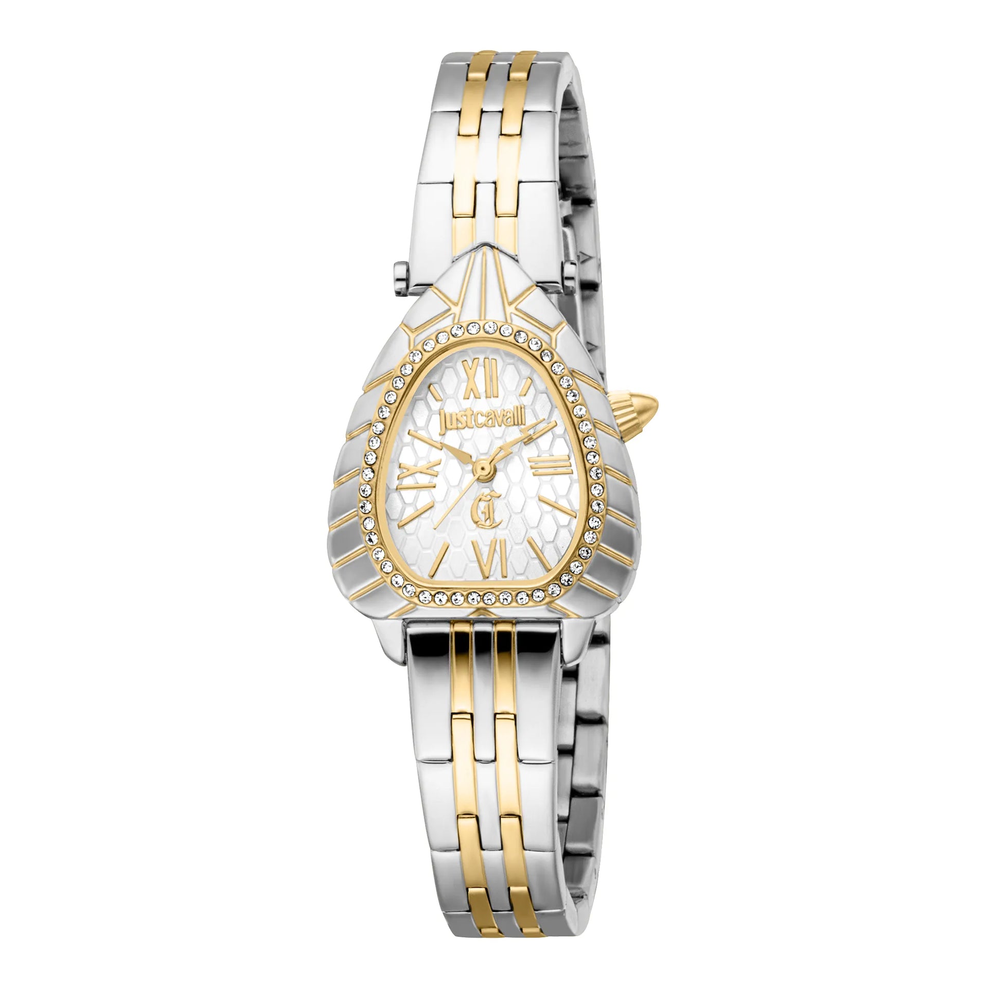【新品・未使用品】Just Cavalli JC1L004M0075 Just Cavalli Animalier Perla Two Tones YG Silver Watch