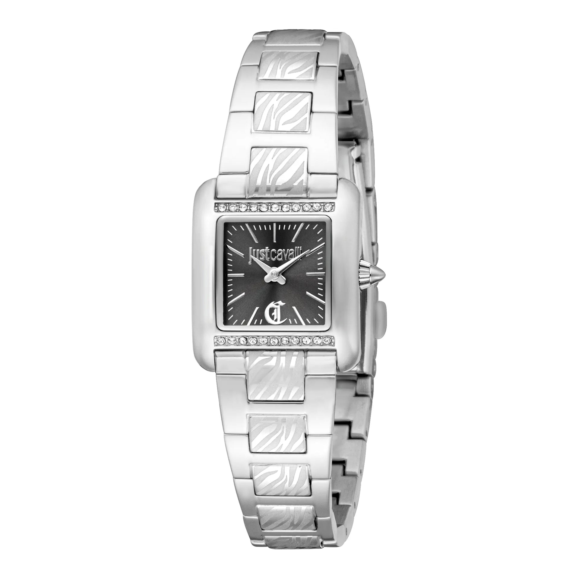 Just Cavalli Animalier Sera Silver Black Watch JC1L384M0055 – Just