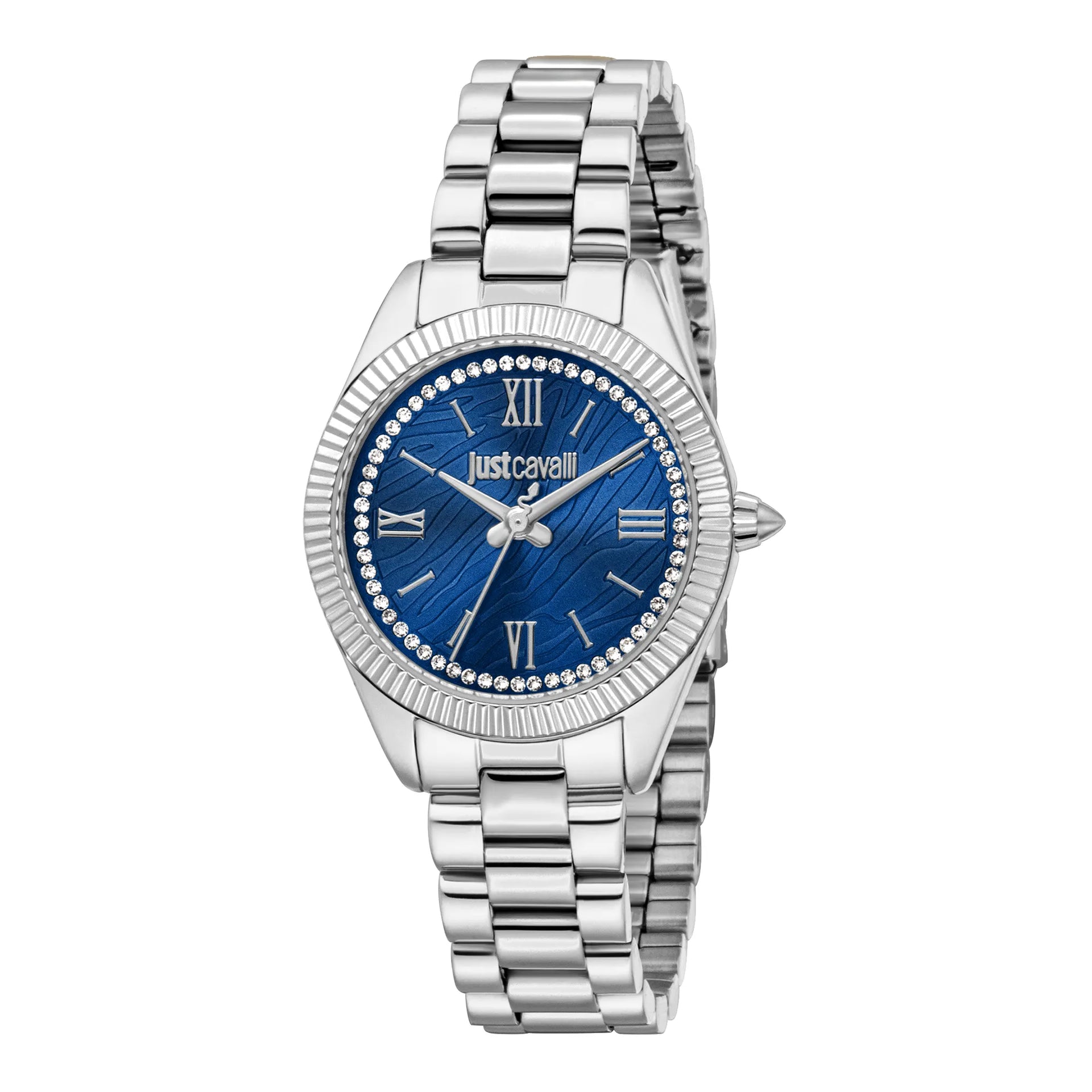 ジャストカヴァリ　ヴィンテージ　 ie.poissonさん専用 Just Cavalli Animalier Amabile Silver Blue Watch JC1L388M0055