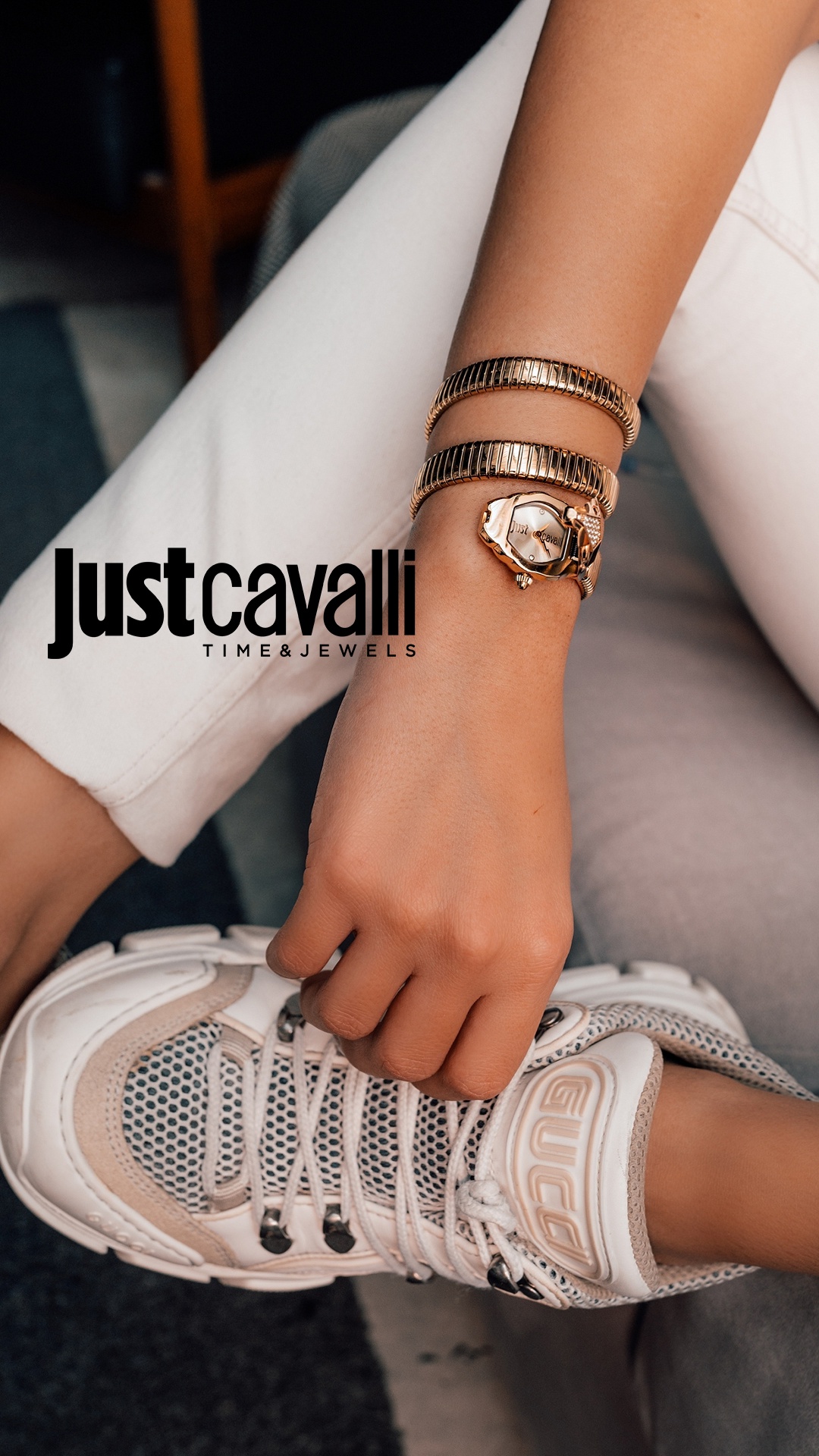 Just Cavalli Just Cavalli Ladies Leather Bracelet 