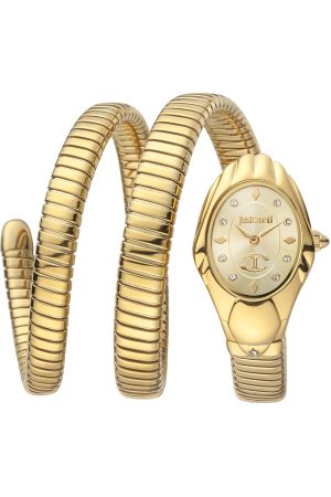 Save 1% Just Cavalli Glam Chic Snake Watch Womens Mens Accessories Mens Watches 