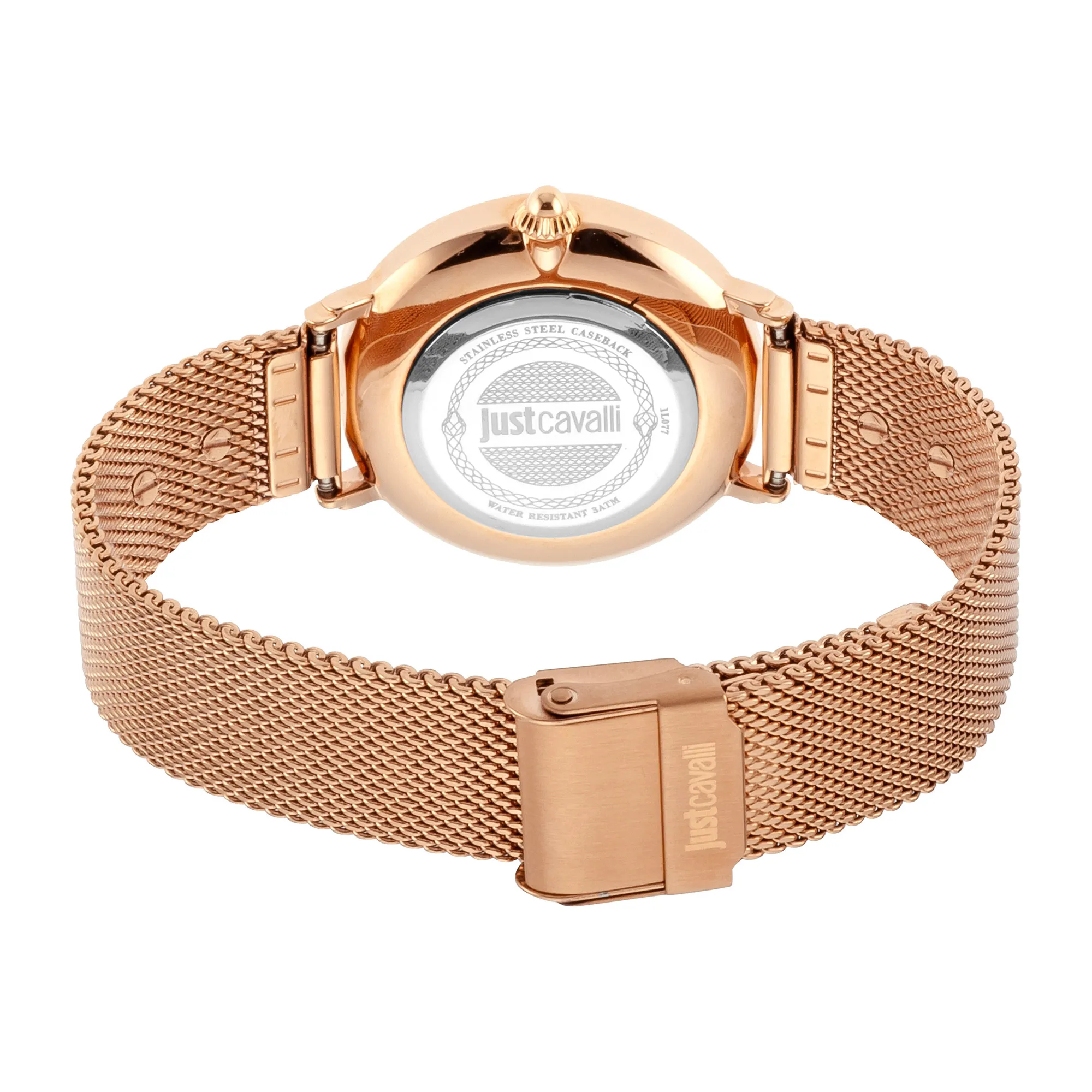 Zebra SET Steel Mesh Rose Gold - Just Cavalli Watches
