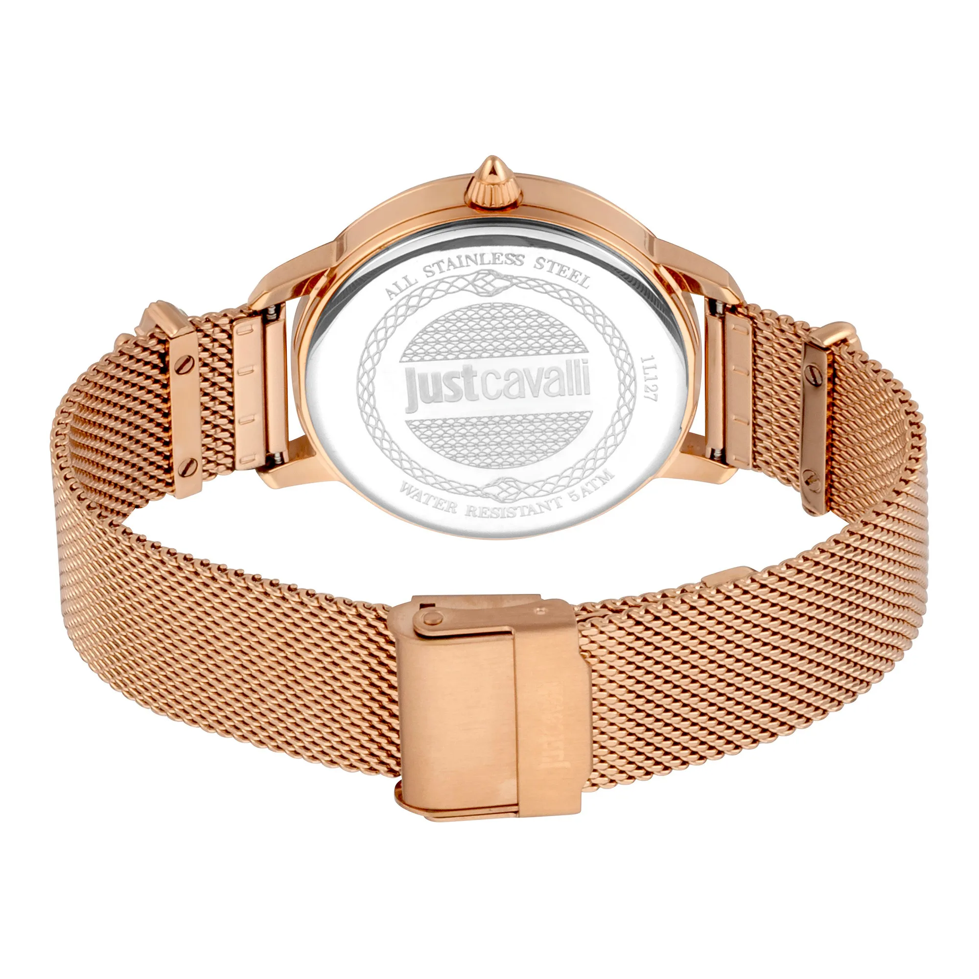 Just per me Steel Rose Gold Blue Zebra Glitter - Just