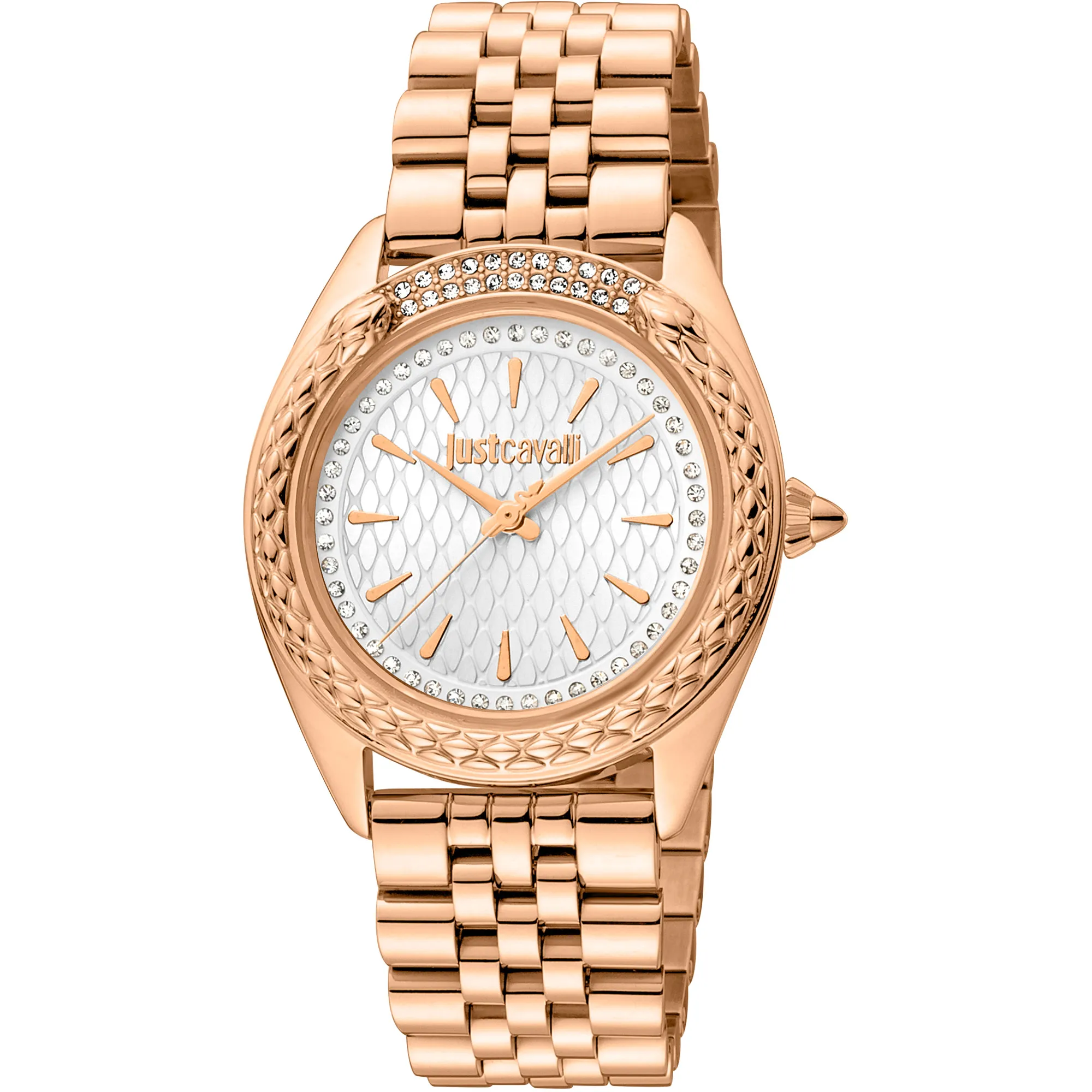 Prestigio Rose Gold Silver Just Cavalli Watches