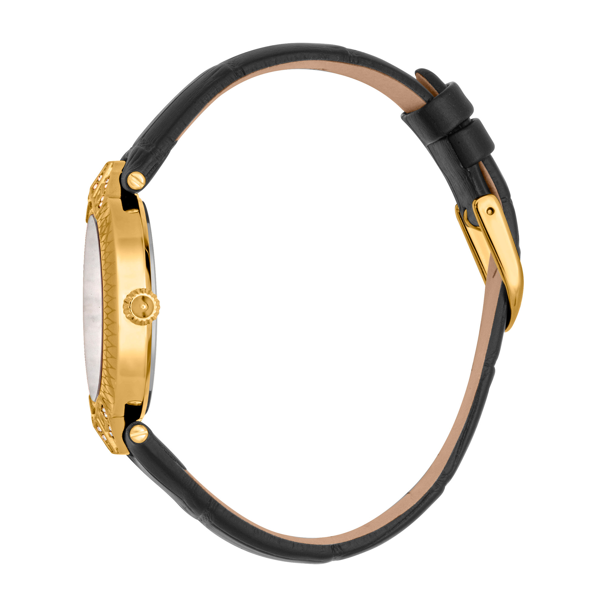 Luce Leather Black Gold - Just Cavalli Watches