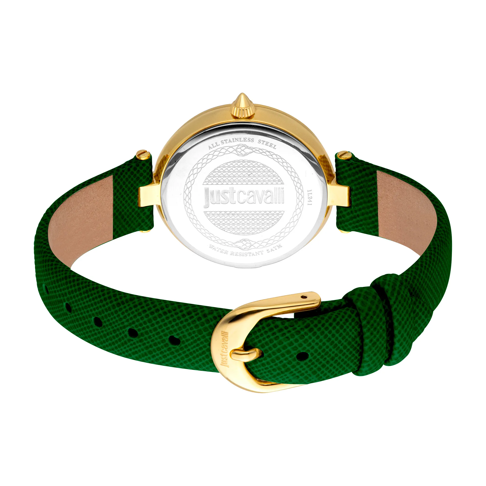 Maiuscola Leather Green Gold - Just Cavalli Watches