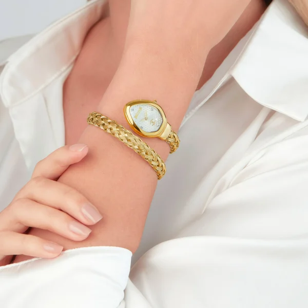 ヴェル ゴールド55cm Novara Yellow Gold Silver - Just Cavalli Watches