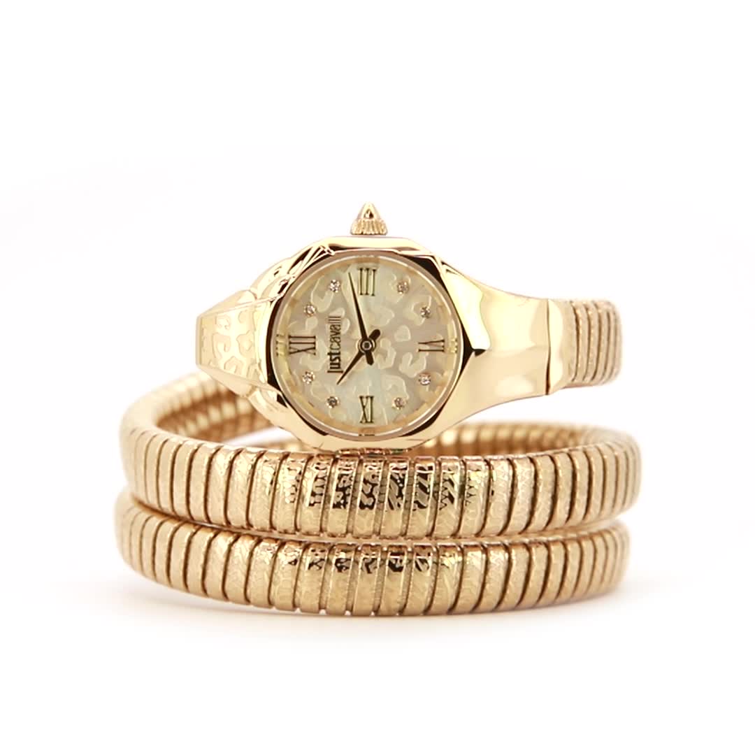 Ravenna Yellow Gold Champagne - Just Cavalli Watches