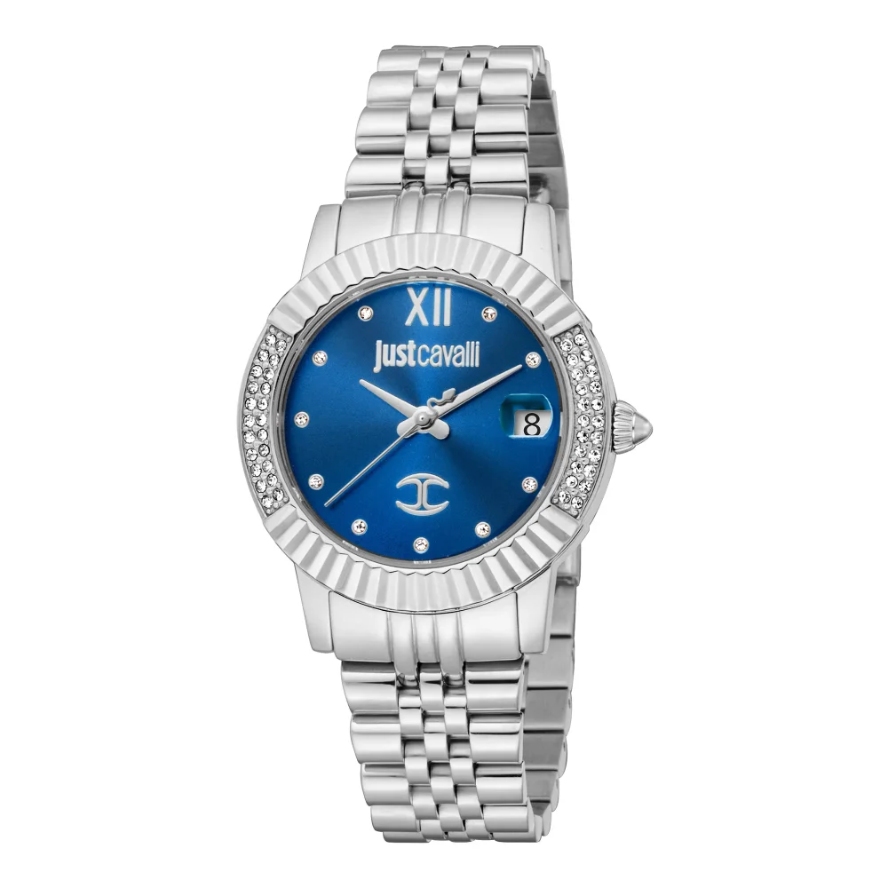 Just Cavalli Glam Chic Glam Silver Blue JC1L199M0015 watch