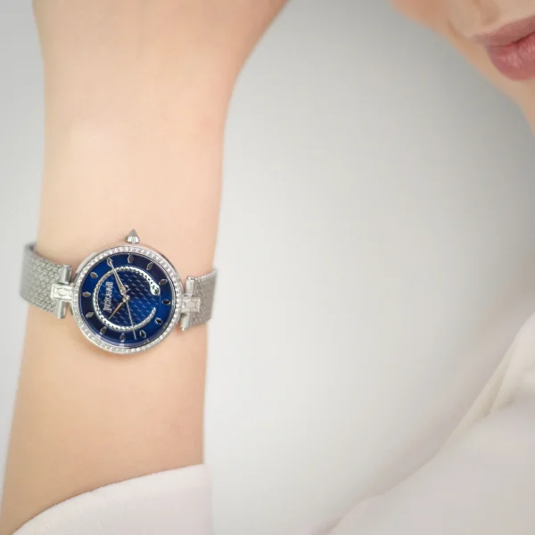 Obsessive Snake Silver Blue - Just Cavalli Watches