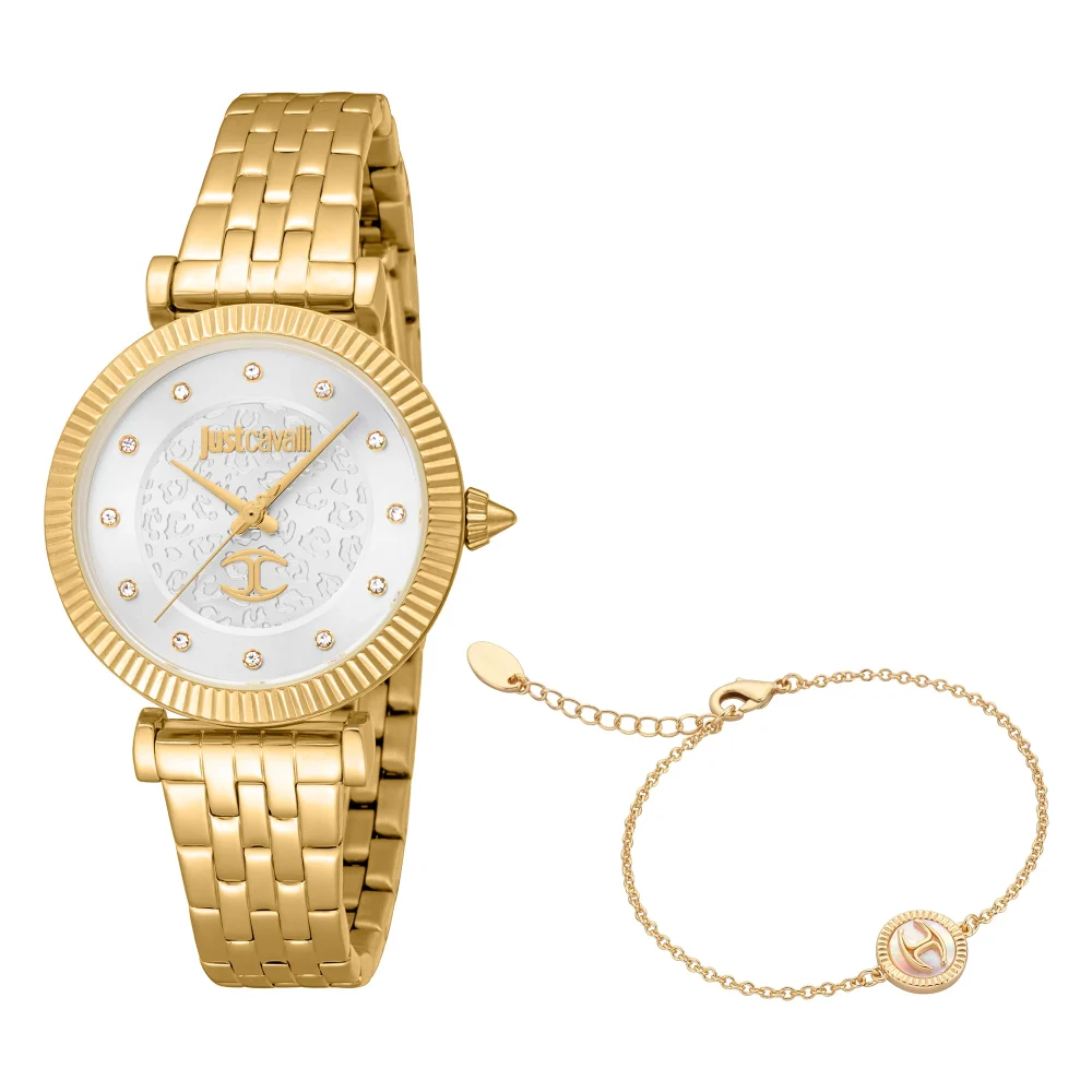 Just Cavalli SET Unleashed Yellow Gold Silver JC1L266M0025 watch