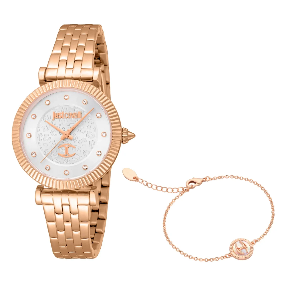 Just Cavalli SET Unleashed Rose Gold Silver JC1L266M0045 watch