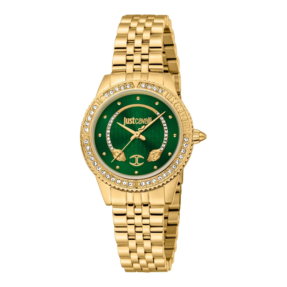 Just Cavalli Animalier Neive Yellow Gold Green JC1L275M0055 watch