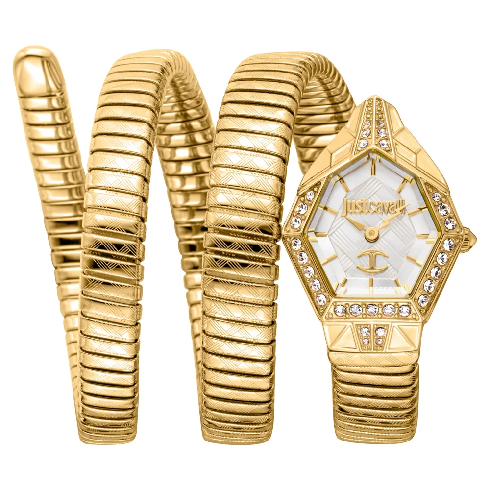 Just Cavalli Signature Snake Mesmerizing Yellow Gold Silver JC1L304M0025 watch