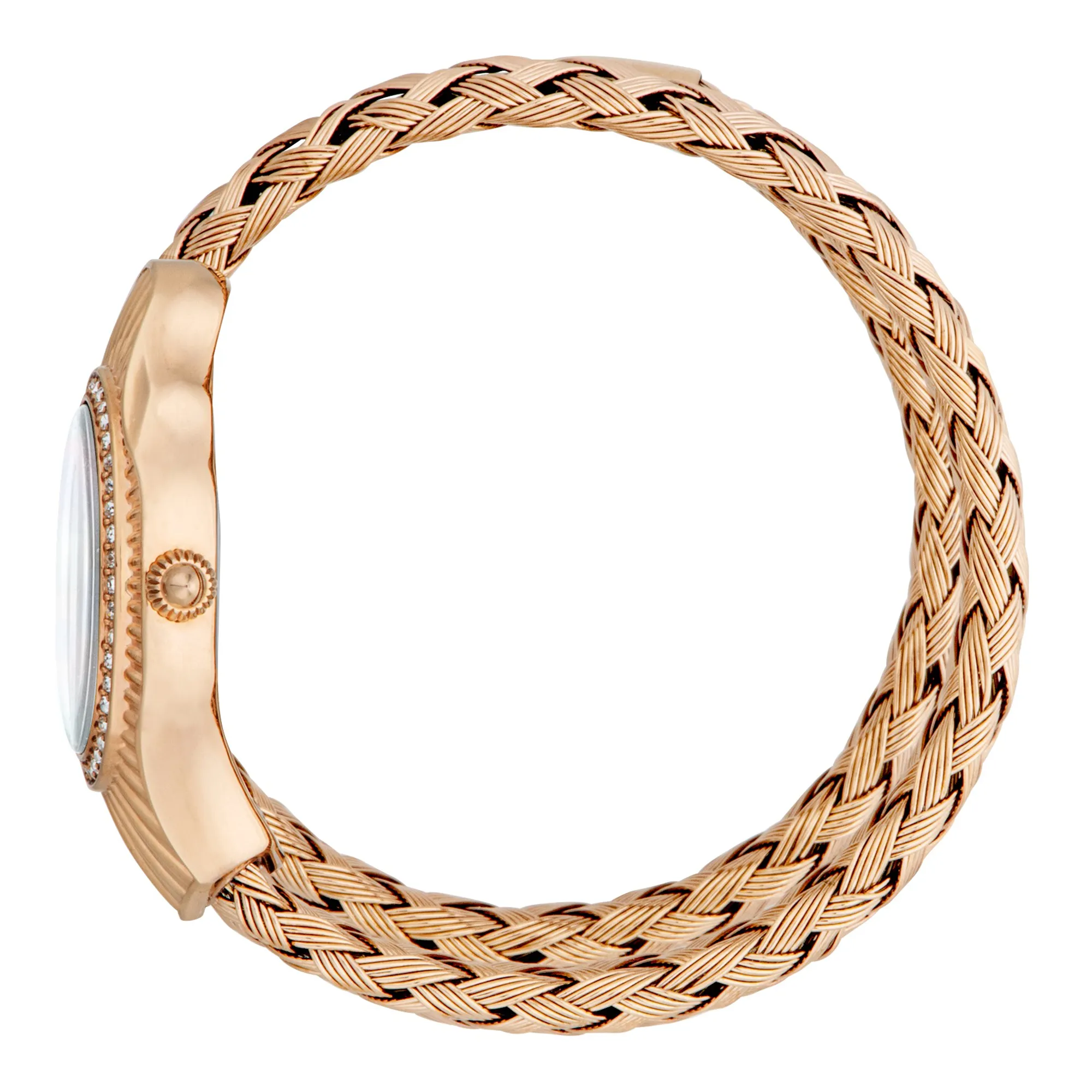 時計 knot SEASON LIMITED MODEL ROSEGOLD GREEN Glam Creazione Rose Gold Green - Just Cavalli Watches