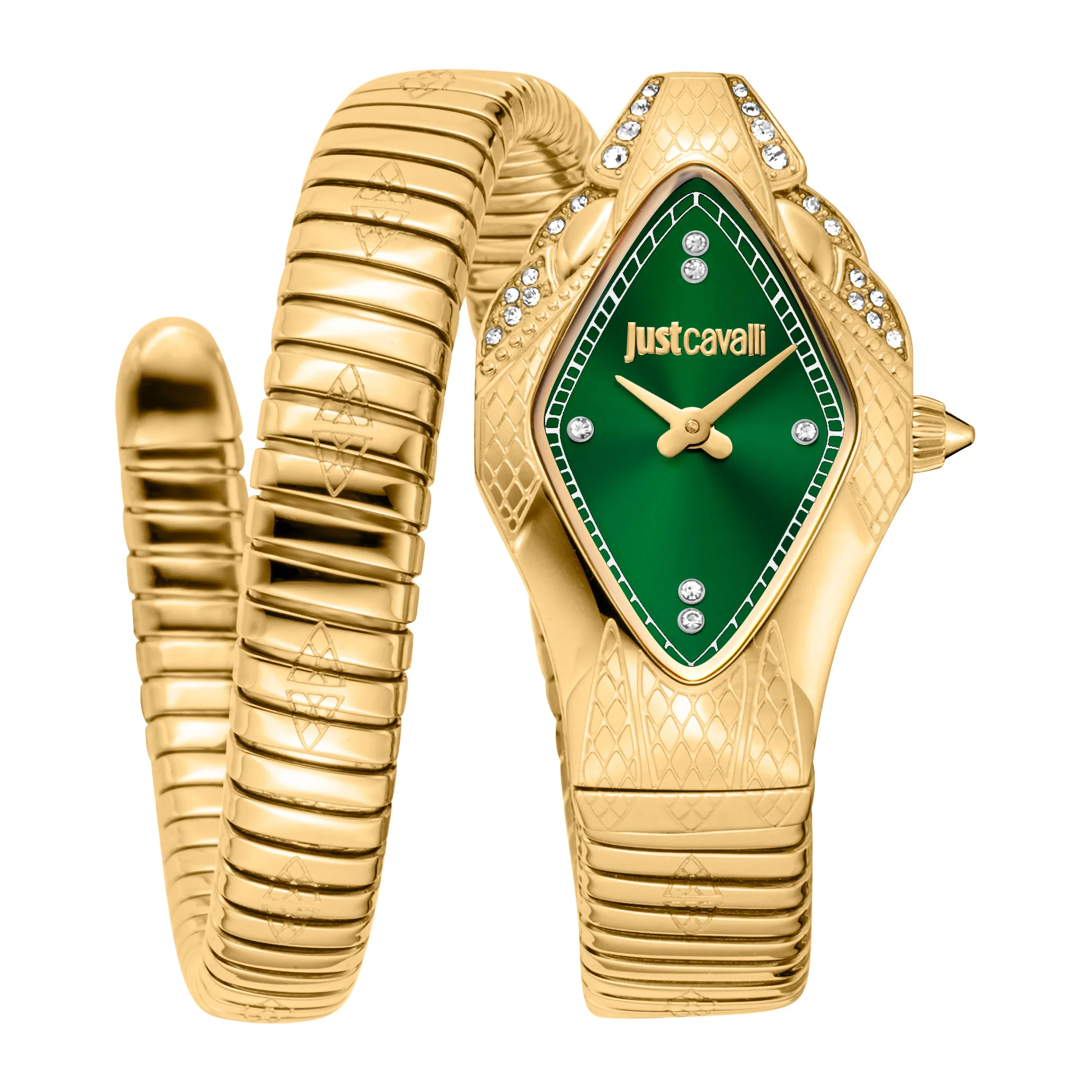 Ferocious Yellow Gold Green - Just Cavalli Watches