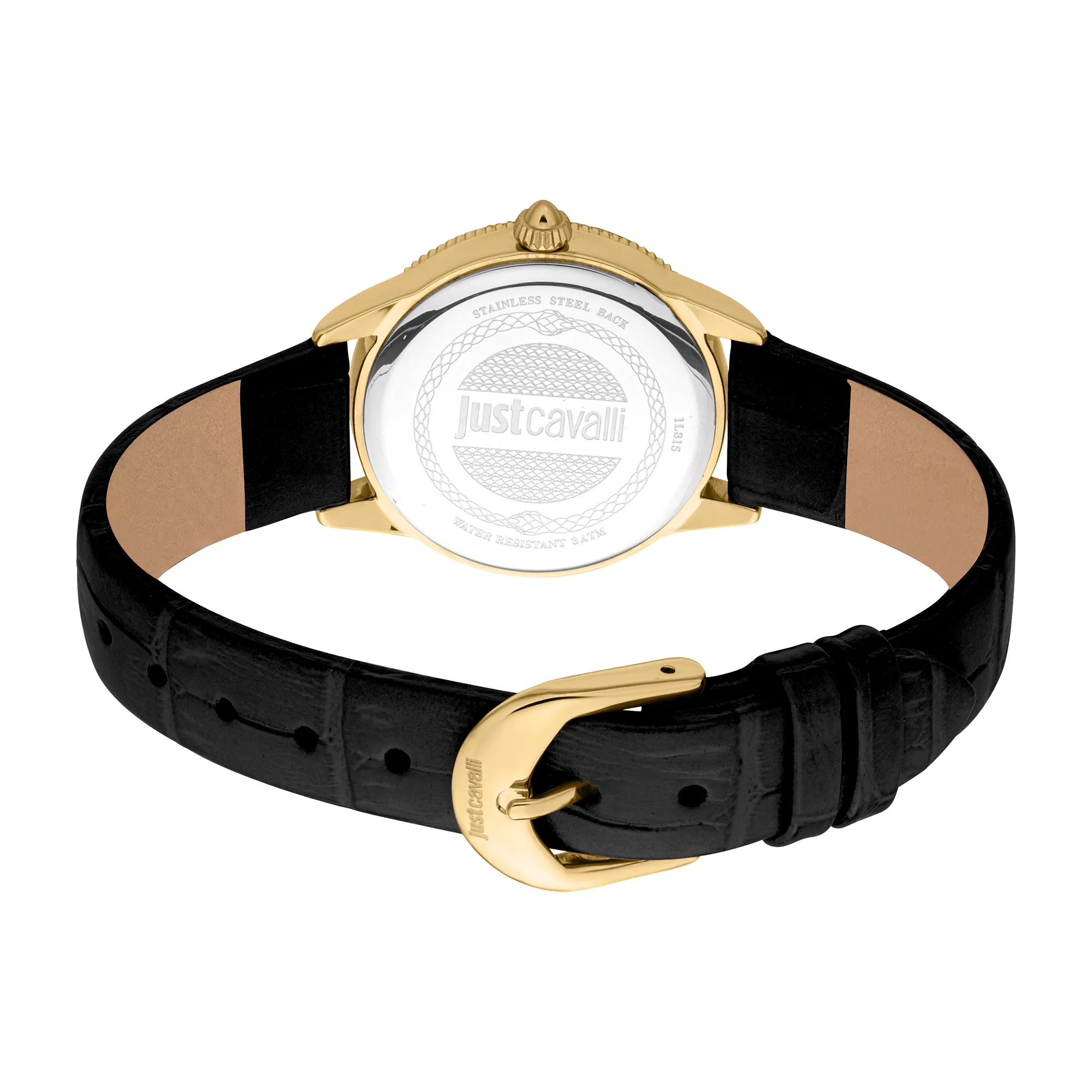 Lovestruck Valentines Leather Black YG - Just Cavalli Watches