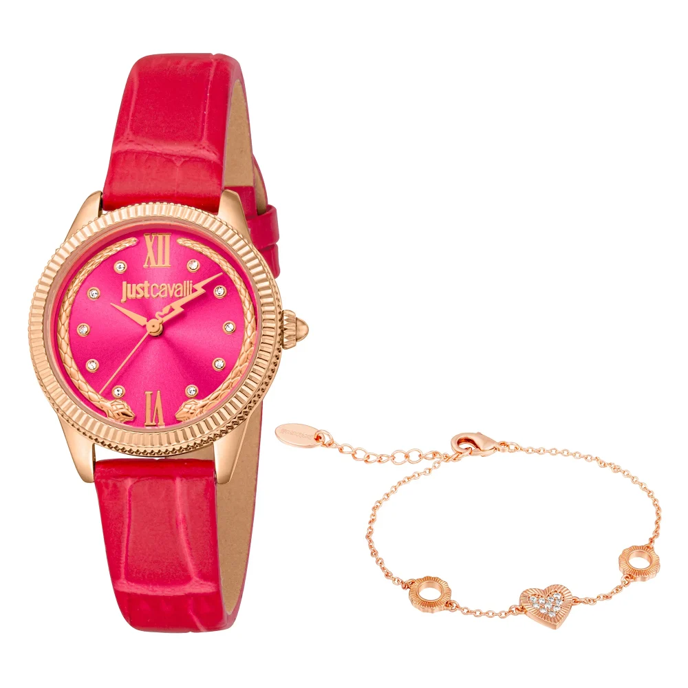 Just Cavalli SET Lovestruck Valentines Pink YG JC1L315L0035 watch