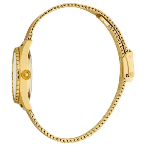 Just Cavalli Animalier Lustro Ladies Fashion Watch - Yellow Gold Silver JC1L313M0025 side image