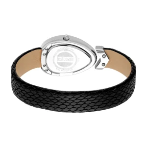 Just Cavalli Signature Snake Diversa Snake Ladies Fashion Watch - Black Silver JC1L321L0015 back image