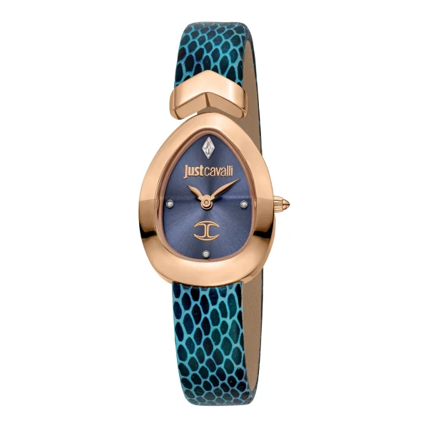 Just Cavalli Signature Snake Diversa Snake Ladies Fashion Watch - Blu JC1L321L0055 main image