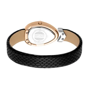 Just Cavalli Signature Snake Diversa Snake Ladies Fashion Watch - Black Rose Gold JC1L321L0065 back image