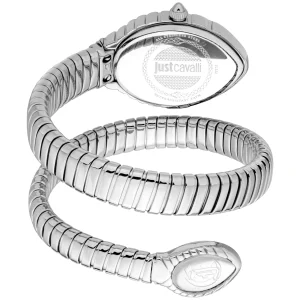 Just Cavalli Signature Snake Unica Snake Ladies Fashion Watch - Silver JC1L322M0015 back image