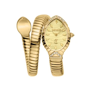 Just Cavalli Signature Snake Unica Snake Ladies Fashion Watch - Yellow Gold JC1L322M0025 main image