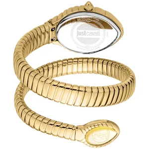 Just Cavalli Signature Snake Unica Snake Ladies Fashion Watch - Yellow Gold JC1L322M0025 back image