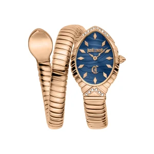 Just Cavalli Signature Snake Unica Snake Ladies Fashion Watch - Rose Gold Blu JC1L322M0045 main image