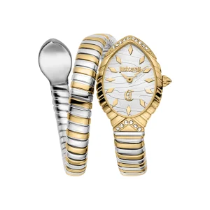 Just Cavalli Signature Snake Unica Snake Ladies Fashion Watch - Two Tones Yellow Gold JC1L322M0055 main image