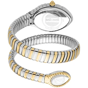 Just Cavalli Signature Snake Unica Snake Ladies Fashion Watch - Two Tones Yellow Gold JC1L322M0055 back image