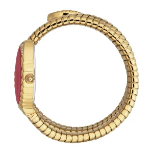 Just Cavalli Signature Snake Specchio Snake Ladies Fashion Watch - Yellow Gold Red JC1L323M0035 side image