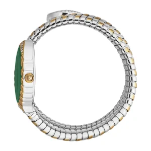 Just Cavalli Signature Snake Specchio Snake Ladies Fashion Watch - Two Tones YG Green JC1L323M0055 video360