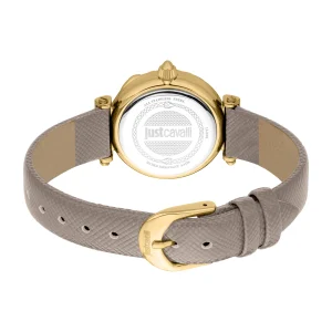 Just Cavalli SET Curiosa Ladies Fashion Watch - Leather Grey Gold JC1L332L0025 back image