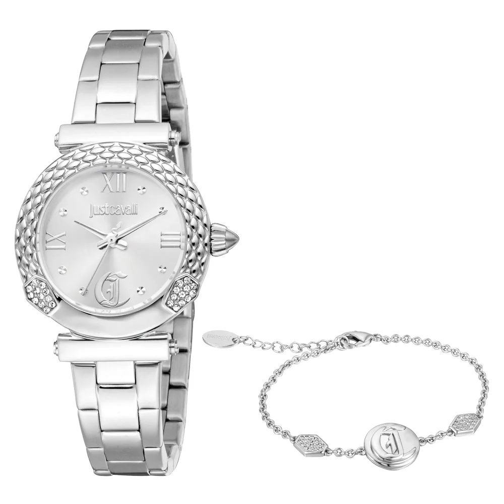 Just Cavalli SET Curiosa Ladies Fashion Watch - Silver JC1L332M0045 main image