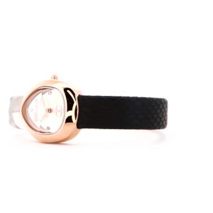 Just Cavalli Signature Snake Diversa Snake Ladies Fashion Watch - Black Rose Gold JC1L321L0065