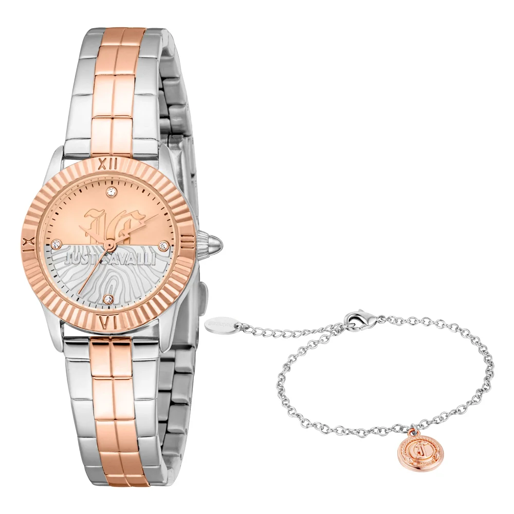 Just Cavalli SET Mini Raffinata Ladies Fashion Watch - Two Tones Rose Gold JC1L328M0095 main image