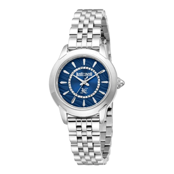 Just Cavalli Animalier JC1L333 Allegra Ladies Fashion Watch - Silver Blue JC1L333M0015 main image