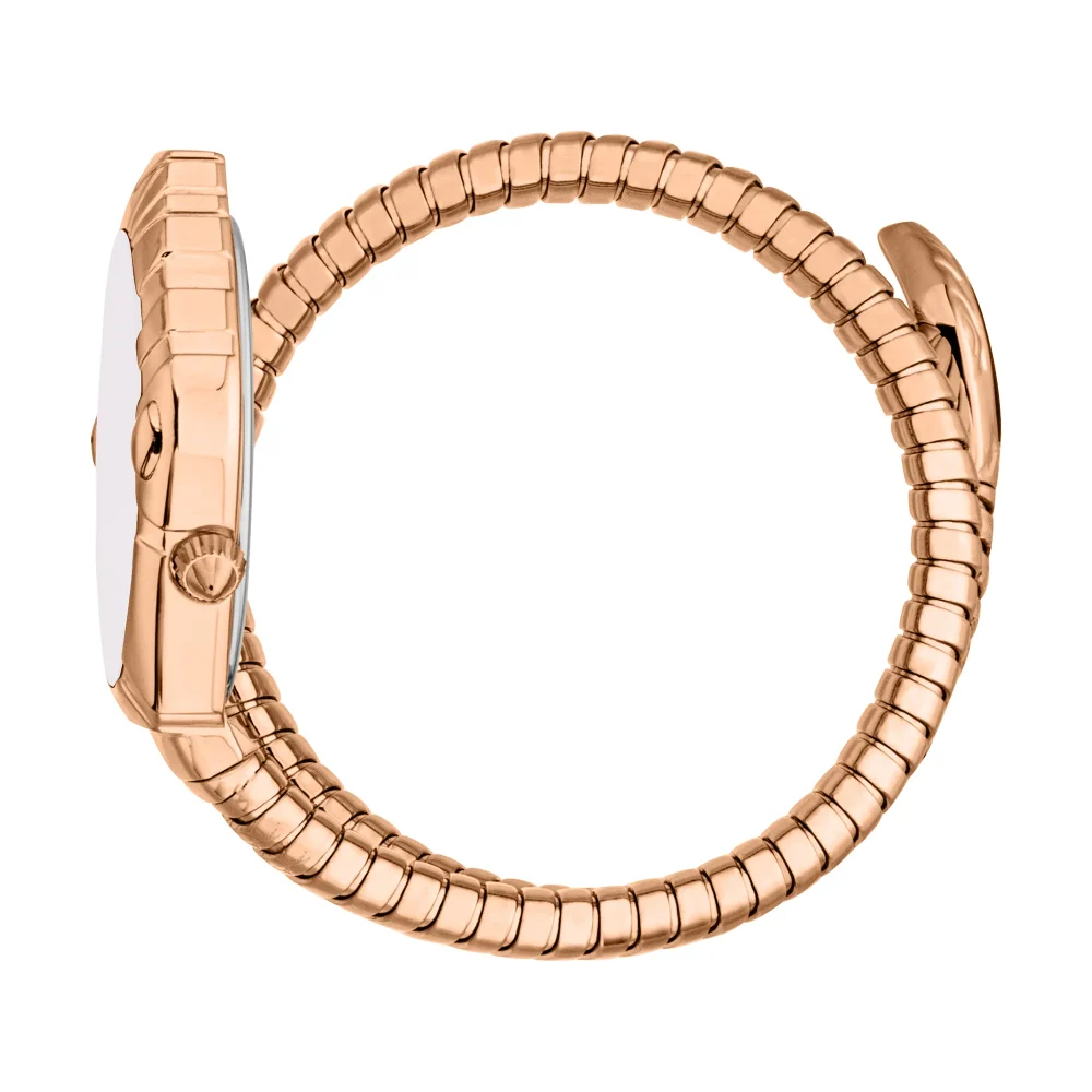 Just Cavalli Signature Snake Lirica Ladies Fashion Watch - Rose Gold MOP JC1L357M0045 video360