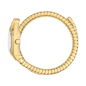 Just Cavalli Signature Snake Gemma Ladies Fashion Watch - Yellow Gold Silver JC1L358M0035 video360