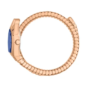 Just Cavalli Signature Snake Gemma Ladies Fashion Watch - Rose Gold Blue JC1L358M0055 video360