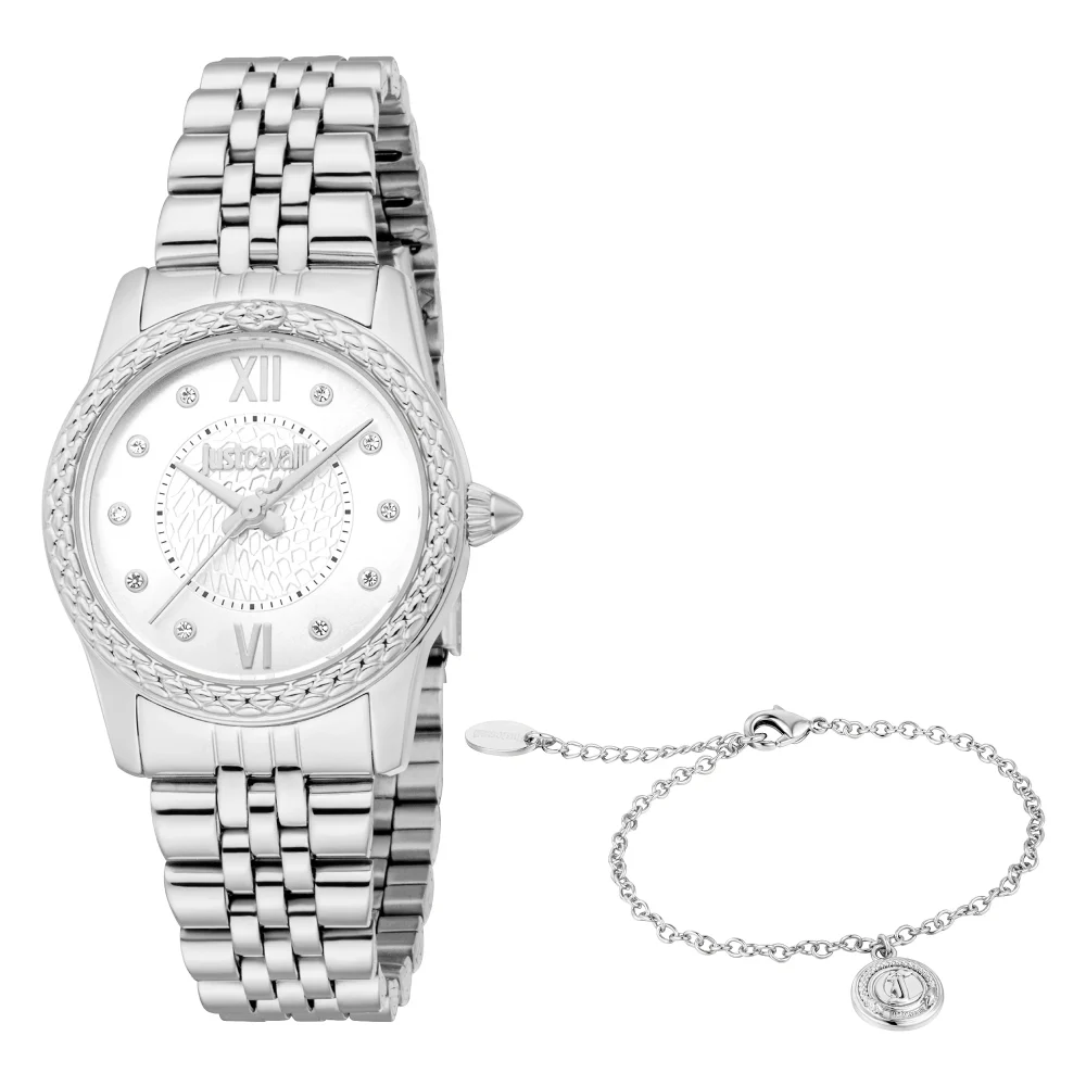 Just Cavalli SET Sublime Animalier Ladies Fashion Watch - Silver JC1L360M0035 main image